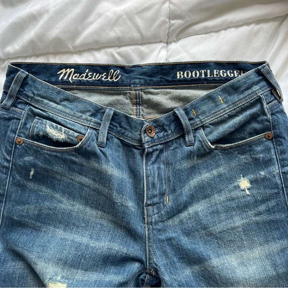 Madewell Bootlegger Medium Wash Bootcut Jeans Size 24 - Picture 3 of 5